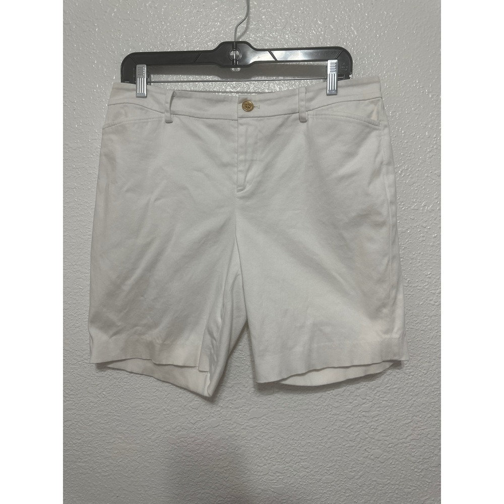 Lauren Ralph Lauren Petite White Chino Shorts Womens Size 10P Stretch